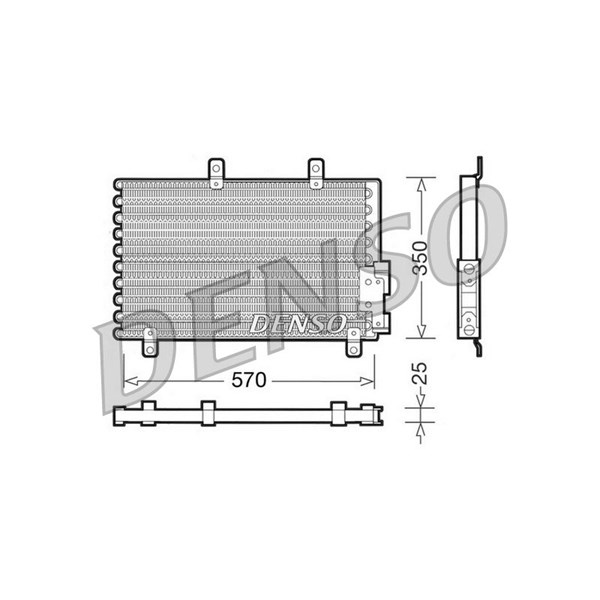 Kondensor, klimatanläggning Denso DCN01001 DENSO