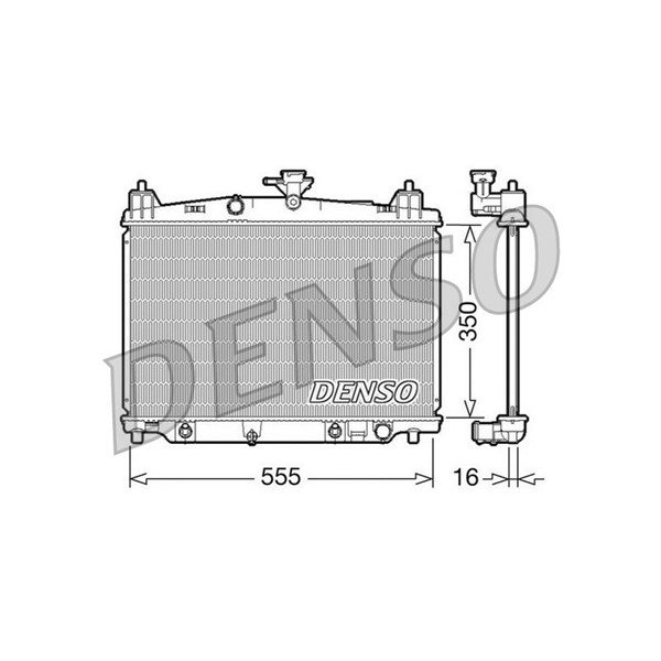 Kylare, motorkylning Denso DRM44018 DENSO