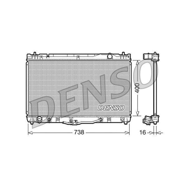 Kylare, motorkylning Denso DRM50043 DENSO
