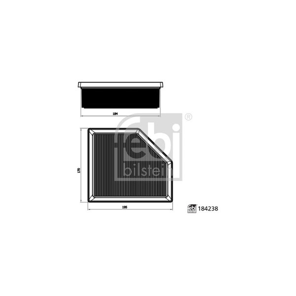 Luftfilter Febi bilstein 184238 FEBI BILSTEIN