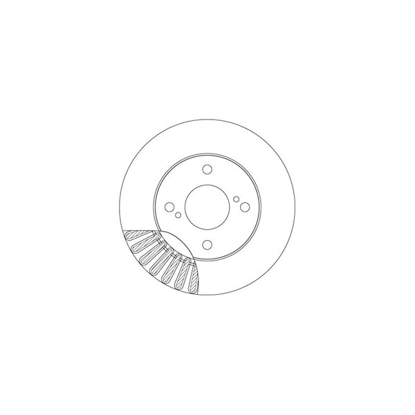 Bromsskiva Ventilerad, Framaxel Trw DF6990 TRW