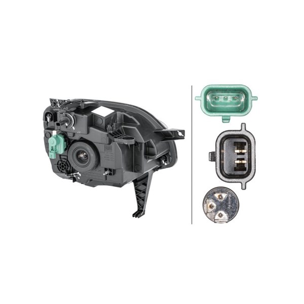 Strålkastare 12V, Vänster Hella 1ED 011 561-011 HELLA Strålkastare 12V, Vänster Hella 1ED 011 561-011 HELLA