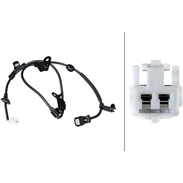 Anslutningskabel, ABS, Bakaxel höger Hella 6PU 358 219-351 HELLA