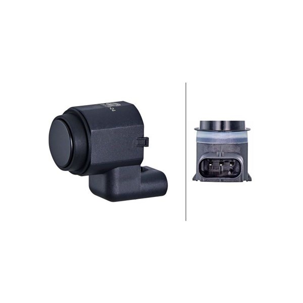 Sensor, parkeringshjälp, Bak, Inre, Tvåsidig Hella 6PX 358 270-24 HELLA