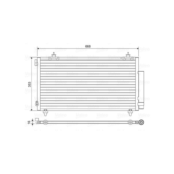 Kondensor, klimatanläggning Valeo 814466 VALEO