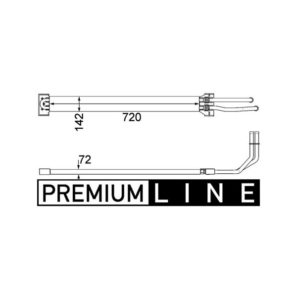 Oljekylare, styrning Mahle CLC 109 000P MAHLE