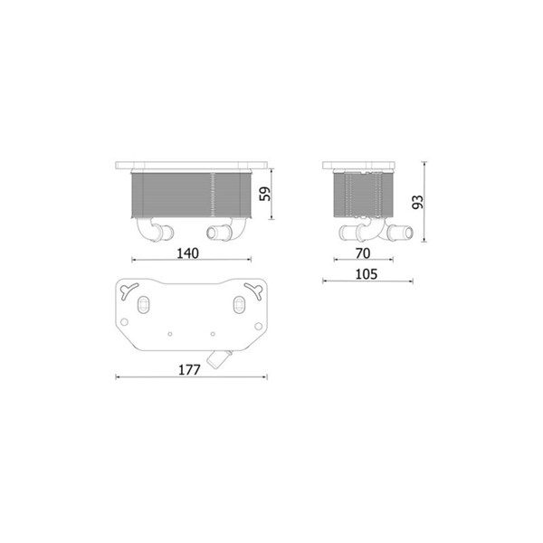 Oljekylare, motor Mahle CLC 322 000P MAHLE