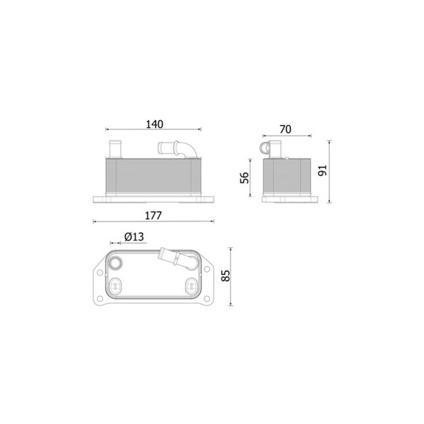Oljekylare, motor Mahle CLC 349 000P MAHLE