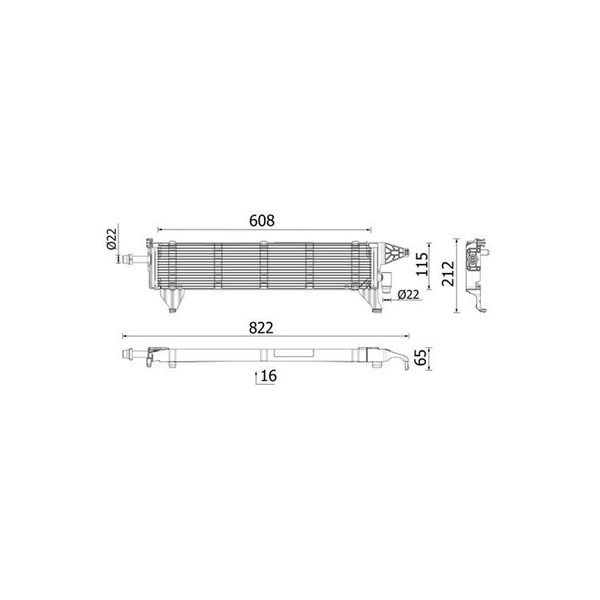Kylare, driftbatteri Mahle CRE 1 000P MAHLE