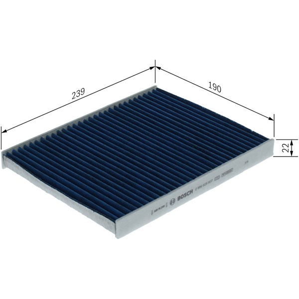 Kupefilter Bosch 0 986 628 607 BOSCH