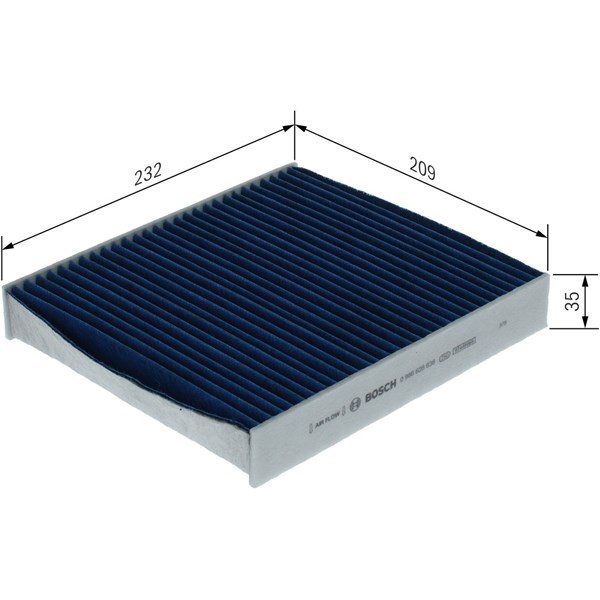 Kupefilter Bosch 0 986 628 636 BOSCH