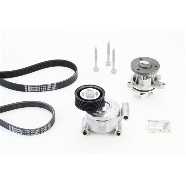 Vattenpump + spårremssats Contitech 6PK1306WP2 CONTITECH