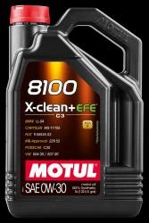 Motorolja MOTUL 8100 X-CLEAN+ EFE 0W-30 C3 MOTUL