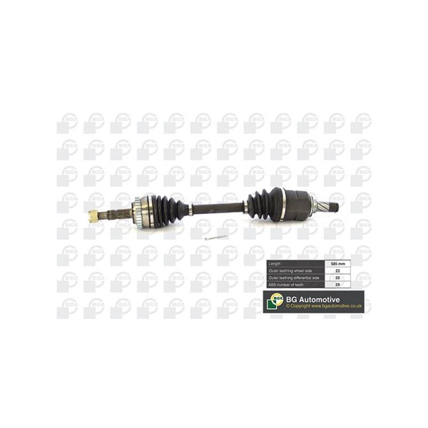 Drivaxel, framaxel vänster Bga DS9500LA BGA