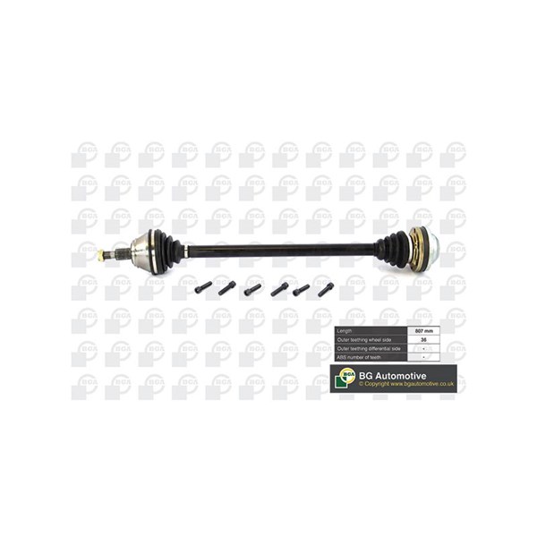 Drivaxel, framaxel höger Bga DS9625R BGA