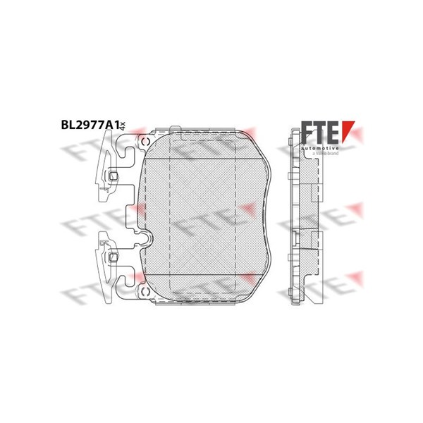 Bromsbeläggsats, Framaxel Fte 9011223 FTE