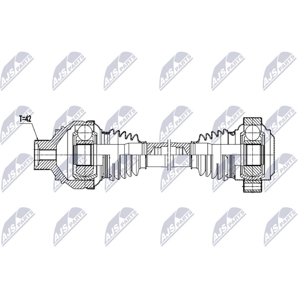 Drivaxel, Bakaxel höger Nty NPW-AU-079 NTY