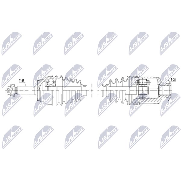 Drivaxel, framaxel höger Nty NPW-KA-406 NTY