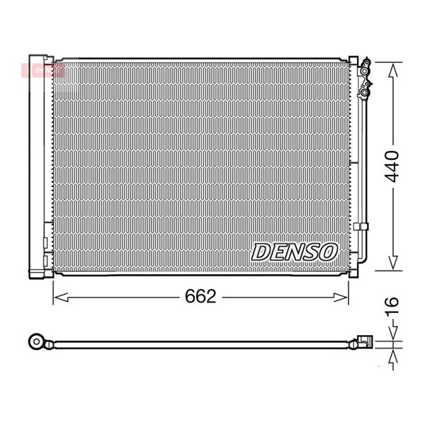Kondensor, klimatanläggning Denso DCN05032 DENSO