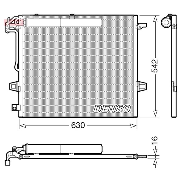 Kondensor, klimatanläggning Denso DCN17057 DENSO