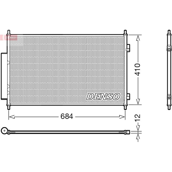 Kondensor, klimatanläggning Denso DCN40027 DENSO