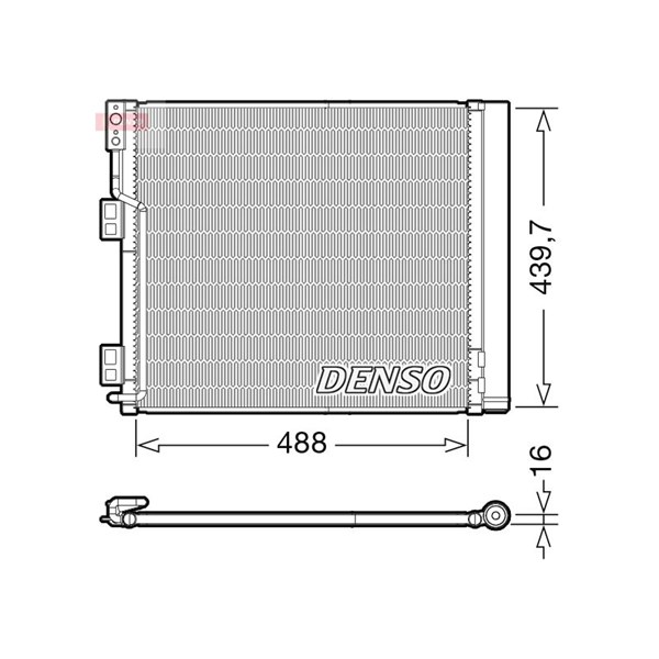 Kondensor, klimatanläggning Denso DCN46028 DENSO