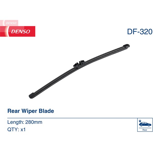 Torkarblad, Bak Denso DF-320 DENSO