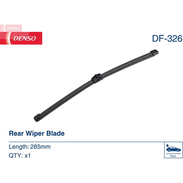 Torkarblad, Bak Denso DF-326 DENSO