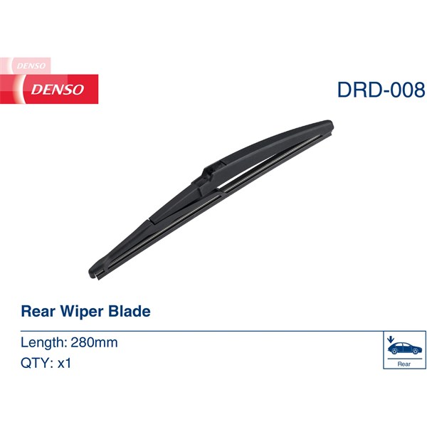 Torkarblad, Bak Denso DRD-008 DENSO