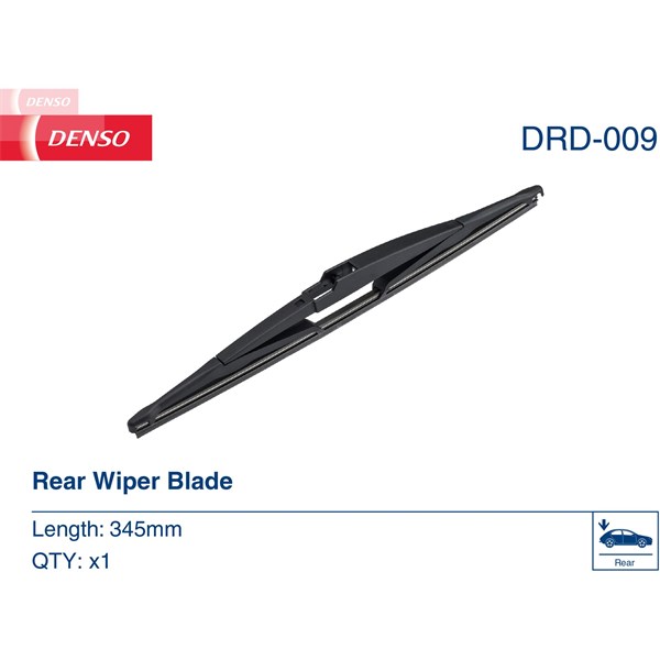 Torkarblad, Bak Denso DRD-009 DENSO