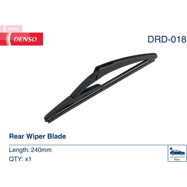 Torkarblad, Bak Denso DRD-018 DENSO