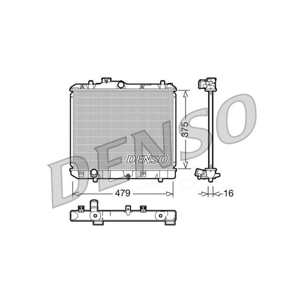 Kylare, motorkylning Denso DRM47004 DENSO