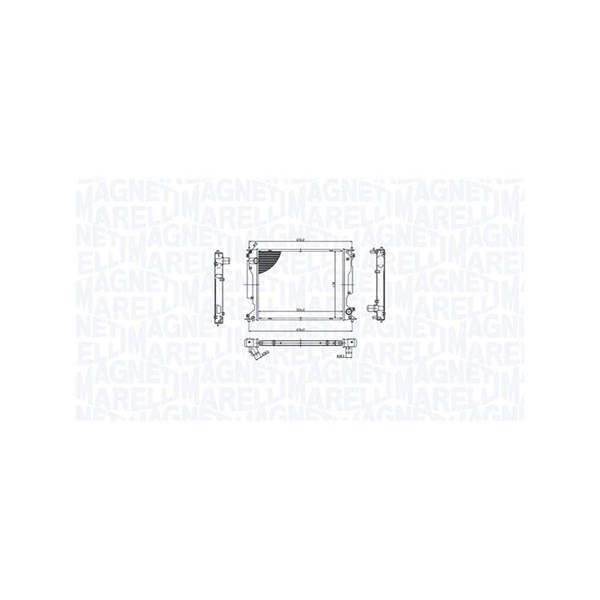 Kylare, motorkylning Magneti marelli 350213212400 MAGNETI MARELLI