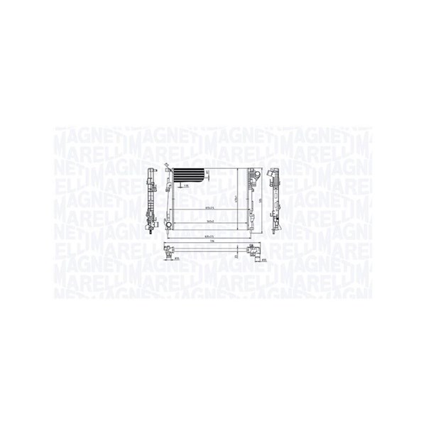 Kylare, motorkylning Magneti marelli 350213213600 MAGNETI MARELLI
