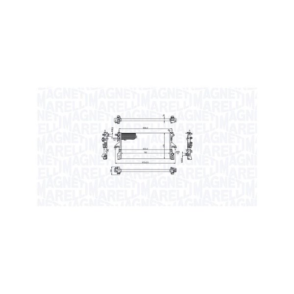 Kylare, motorkylning Magneti marelli 350213216700 MAGNETI MARELLI