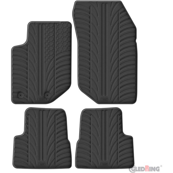Gummimatta, kupé Jeep Avenger (J2) (petrol), Fram eller bak GledRing