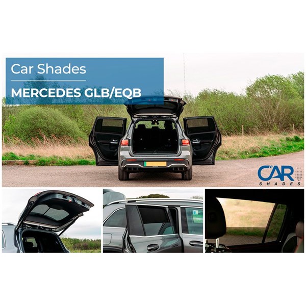 Solskydd Mercedes GLB (X247) & EQB (X243), Bak Car Shades