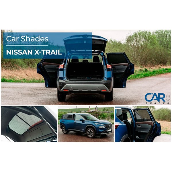 Solskydd Nissan X-Trail (T33) 5 doors, Bak Car shades PV NIXTR5D Car Shades
