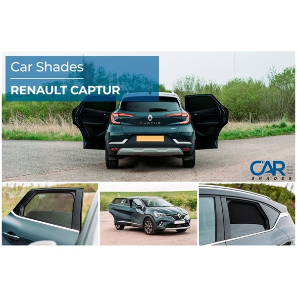 Solskydd Renault Captur II 5 doors, Bak Car Shades