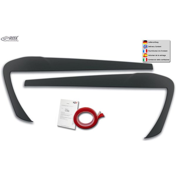 Strålkastarspoiler BMW X3 (F25) FL & X4 (F26) 2014-2018 RDX Racedesign