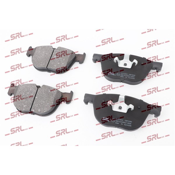 Bromsbeläggsats, Framaxel Srline S70-0593 SRLine