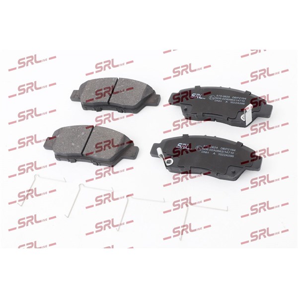 Bromsbeläggsats, Framaxel Srline S70-0624 SRLine