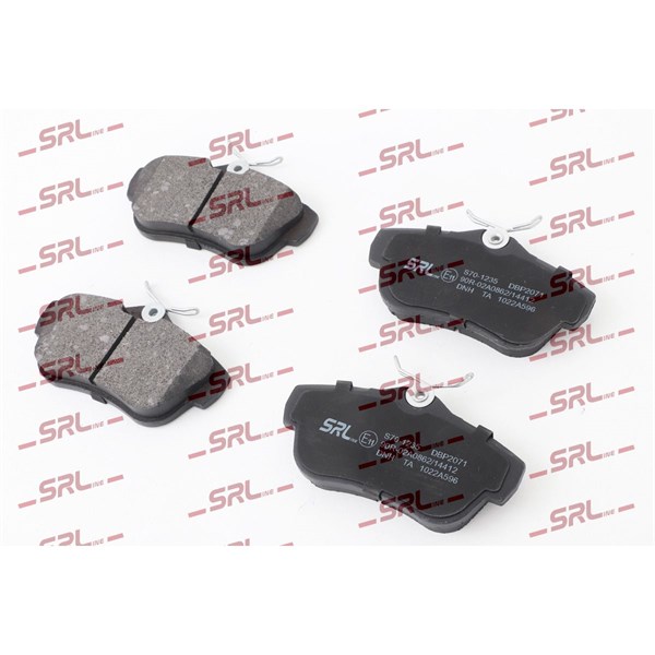 Bromsbeläggsats, Bakaxel Srline S70-1235 SRLine