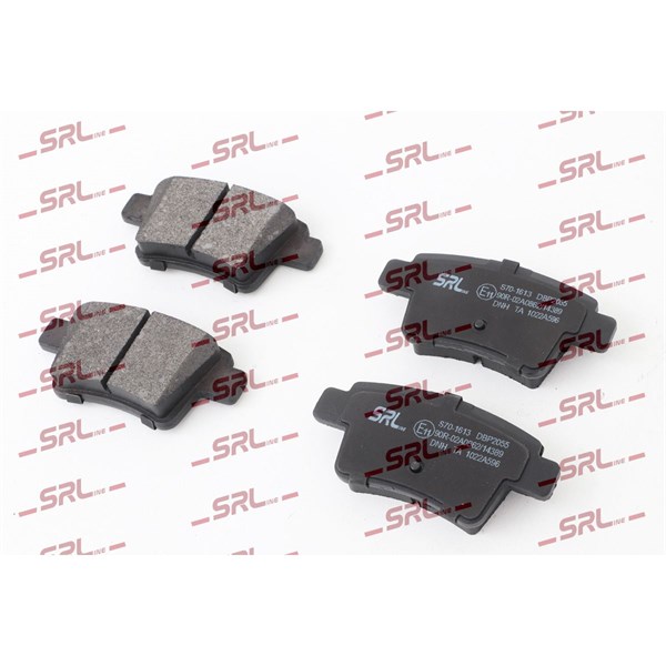 Bromsbeläggsats, Bakaxel Srline S70-1613 SRLine