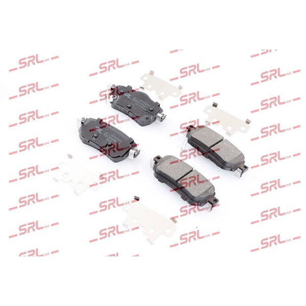 Bromsbeläggsats, Bakaxel Srline S70-1704 SRLine