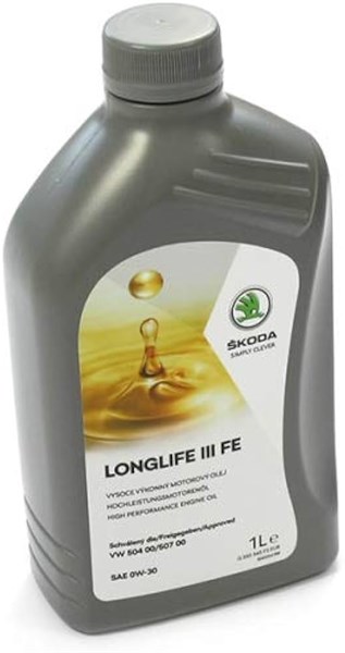 Motorolja Genuine Skoda Longlife III FE 0W-30 Original GS55545F2E Original