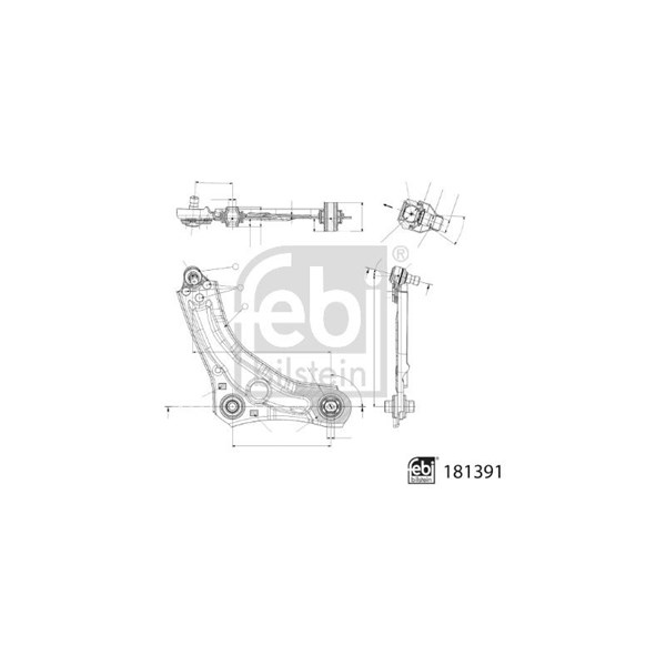 Länkarm, framaxel höger Febi bilstein 181391 FEBI BILSTEIN