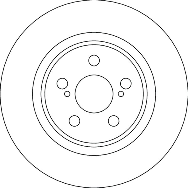 Bromsskiva Ventilerad, Framaxel Trw DF4641 TRW