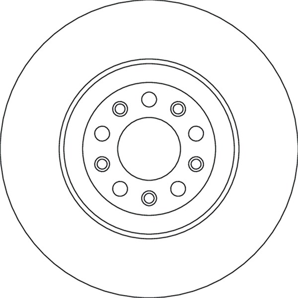 Bromsskiva Ventilerad, Framaxel Trw DF6551S TRW