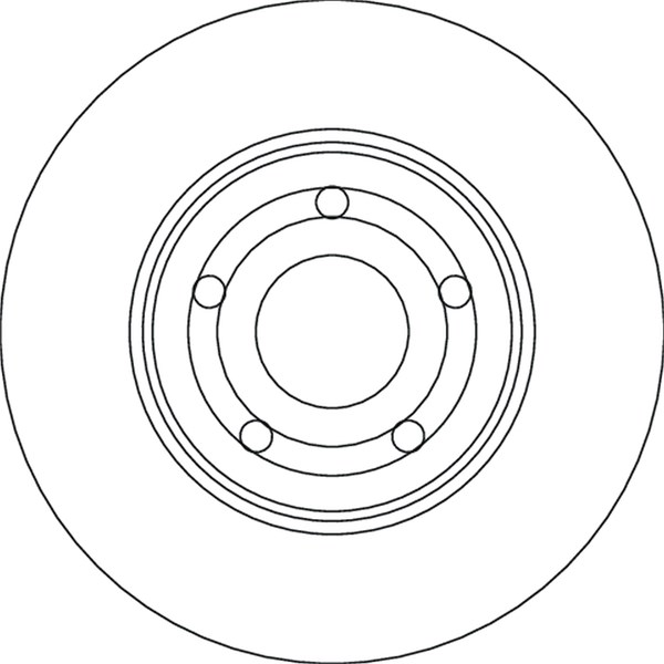 Bromsskiva Ventilerad, Framaxel Trw DF6708 TRW